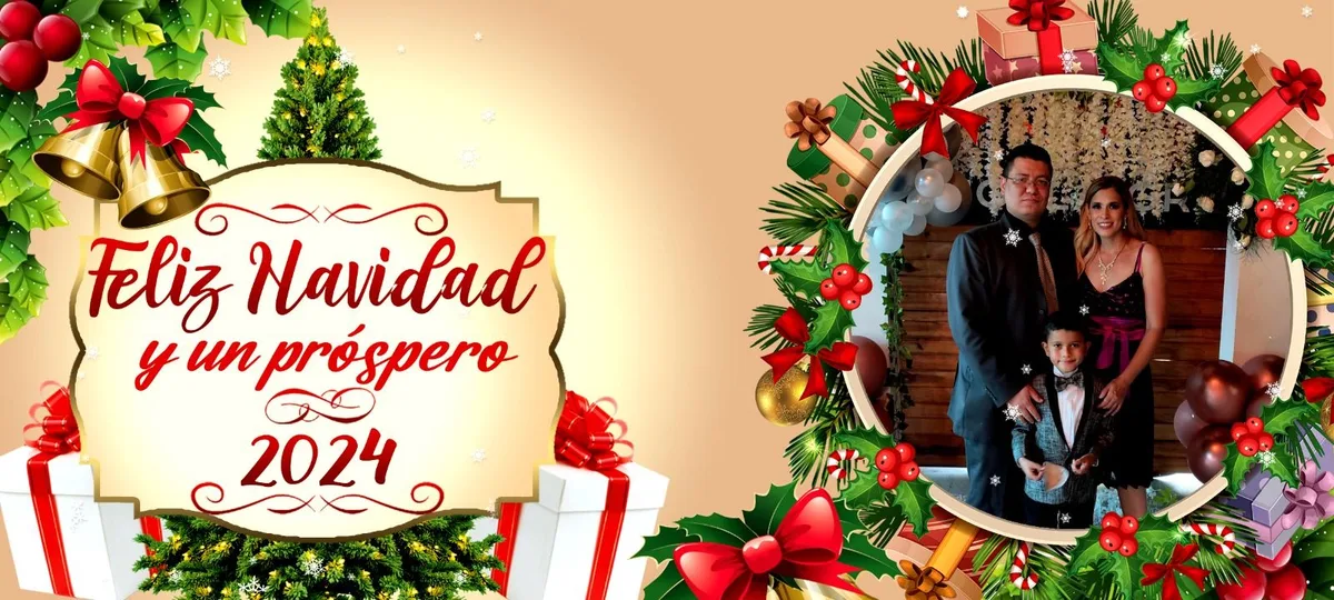 Diseño de taza para Navidad con foto de familia, tazas personalizadas para navidad San Cristóbal