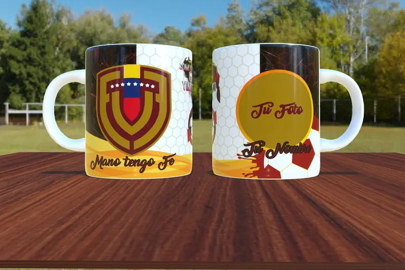 Taza personalizada de La Vinotinto con tu foto sublimada en San Cristóbal, Táchira